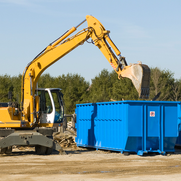 are there any restrictions on where a residential dumpster can be placed in Mankato